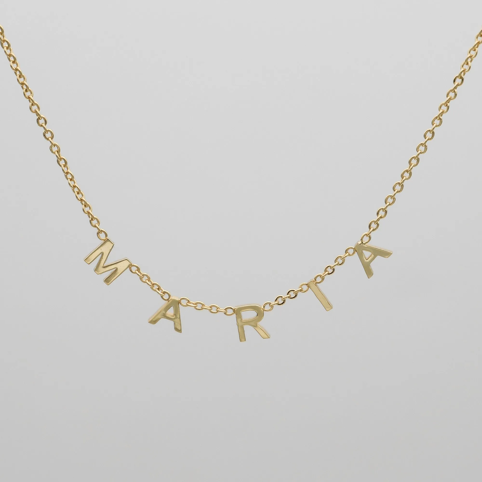 Classic Suspended Custom Name Necklace