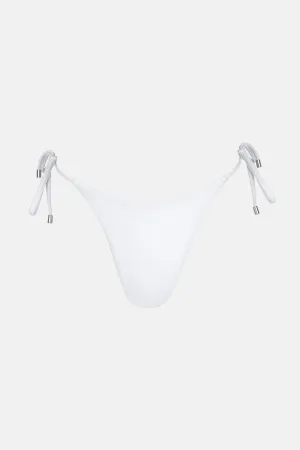 Classic Tie Side Hi Cut Pant White