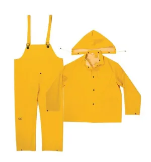 CLIMATE GEAR 3-PIECE YELLOW RAIN SUIT