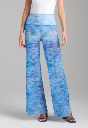 Clio Mesh Pants in Ocean Brush