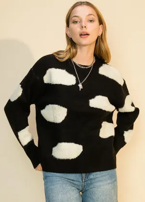 Cloud Color Block Sweater