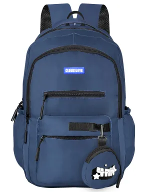 Clouds Love School Bag|Tuition Bag|College Backpack|ForGirls&Women|Waterproof Bag (Blue)