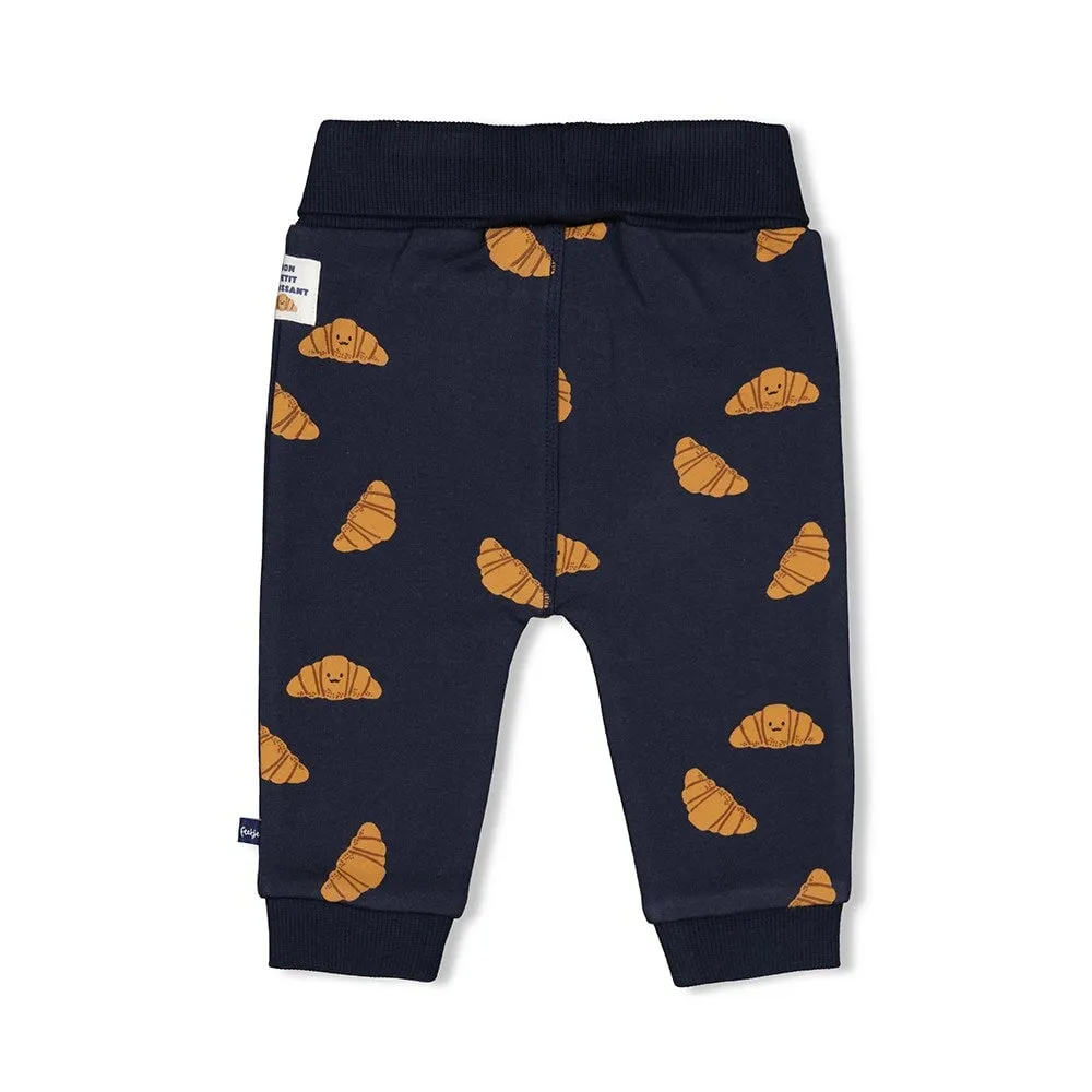 CLUB CROISSANT - Allover Print Soft Fleece Pants
