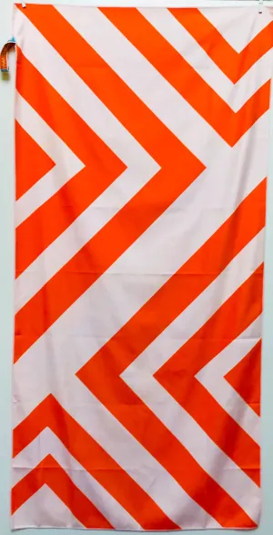 Clutch Towel Zig Zag Orange White