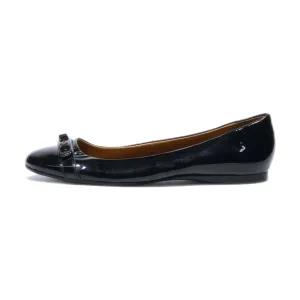 Coach Ballerinas Leather Black Colour For Women