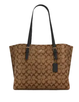 Coach Mollie Tote In Signature Canvas