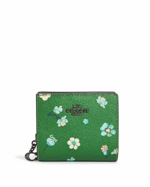 Coach Snap Wallet With Mystical Floral Print