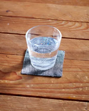 Coasters: Black Herringbone