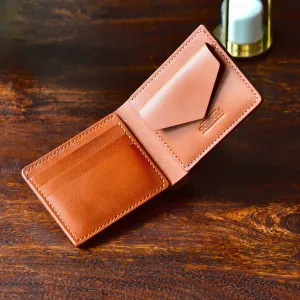 Coin Pocket Wallet No. 1 - Chestnut Textured Leather