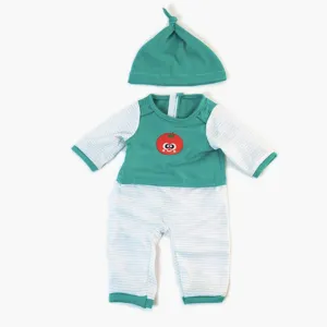 Cold Weather Green Pajamas for Miniland Doll