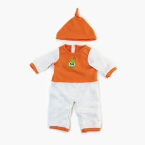 Cold Weather Orange Pajamas for Miniland Doll