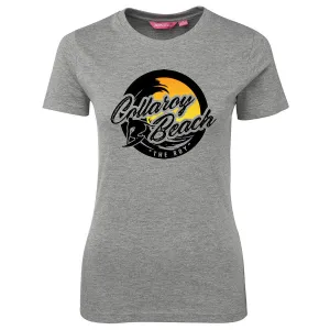 Collaroy Beach Surf "The Roy" Logo Ladies T-Shirt (Marle Grey)