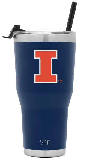Collegiate Cruiser Tumbler with Flip Lid and Straw