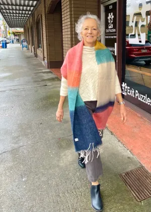 Color Block Cozy Scarf