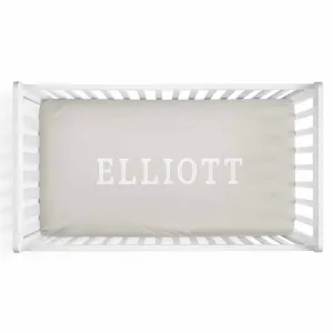 Color Story | Sand Personalized Crib Sheet