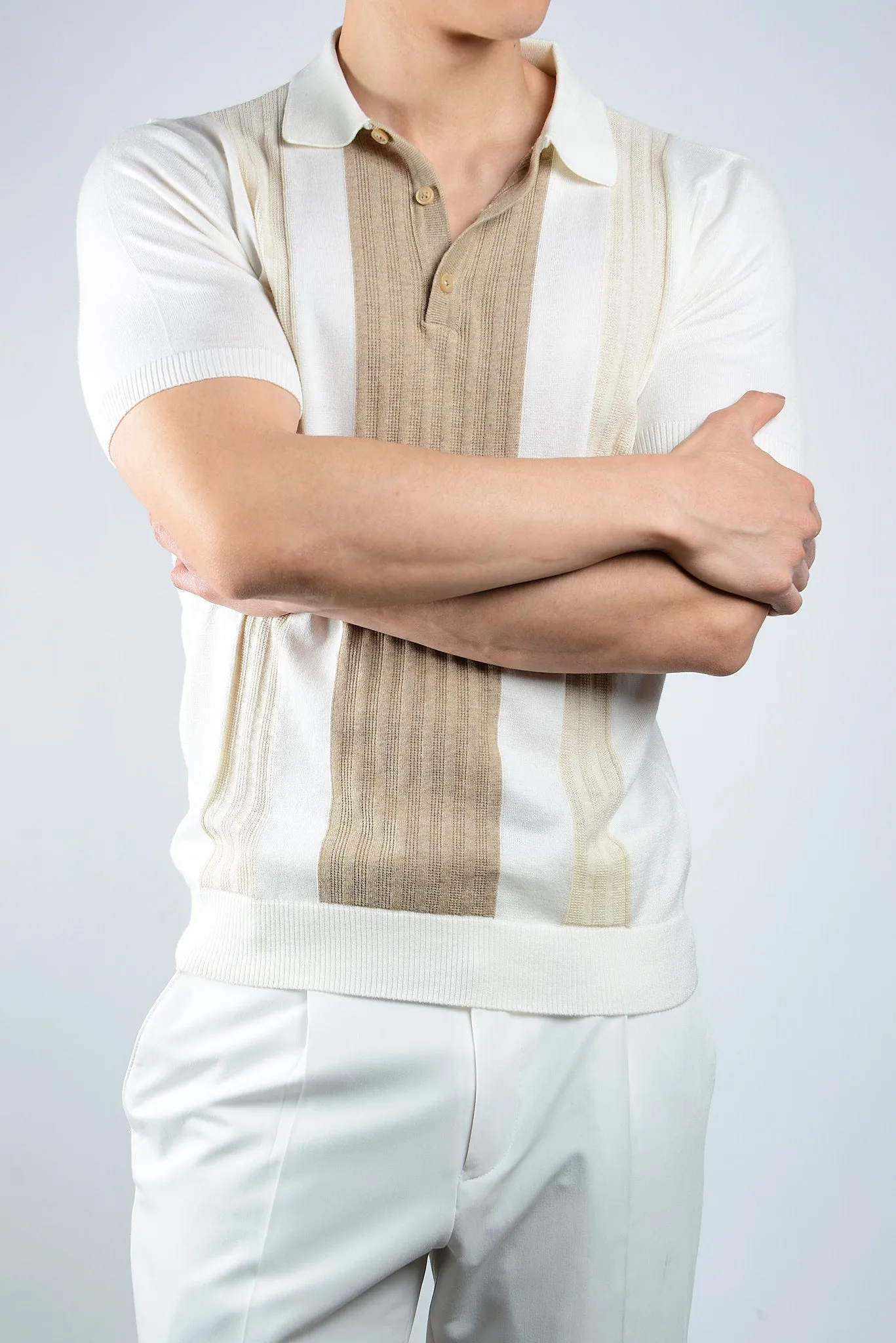 COLORBLOCK KNIT POLO