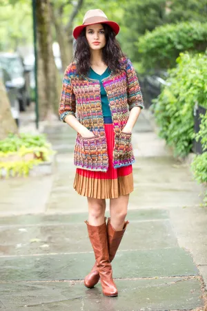 Colorfully Modern Cardigan Pattern (Crochet)