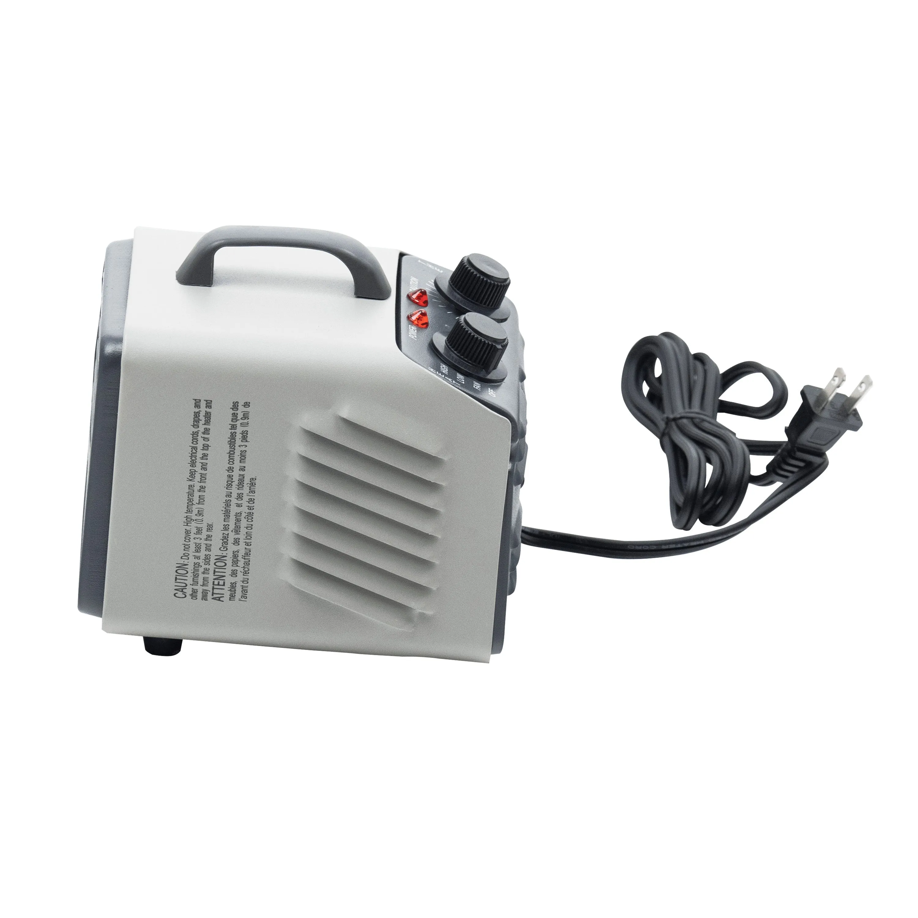 Comfort Zone Compact Utility Heater in Grey