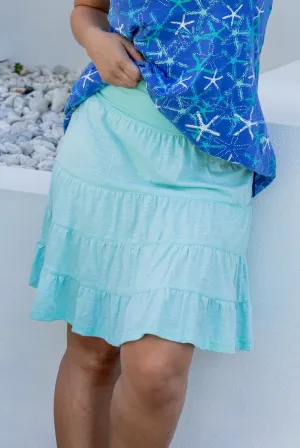 Comfortable Cotton Vacation Ruffle Skirt