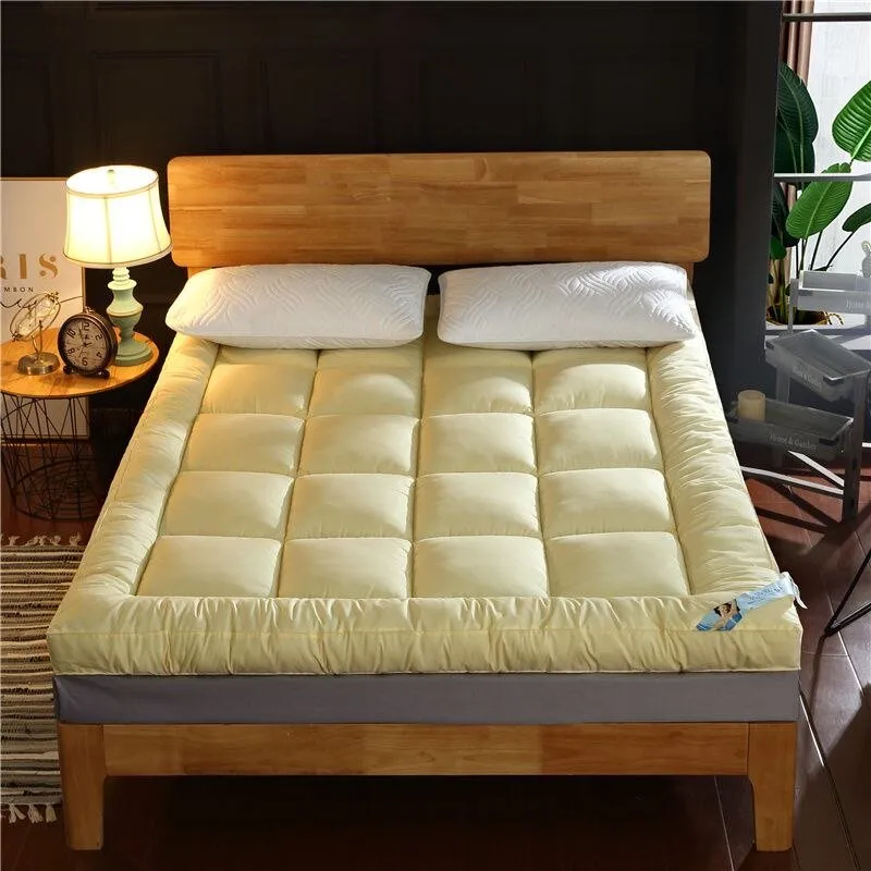 Comfortable Fold Single Double Tatami Mattress - Thick 10cm Topper for Adults in Twin, Queen, King Size