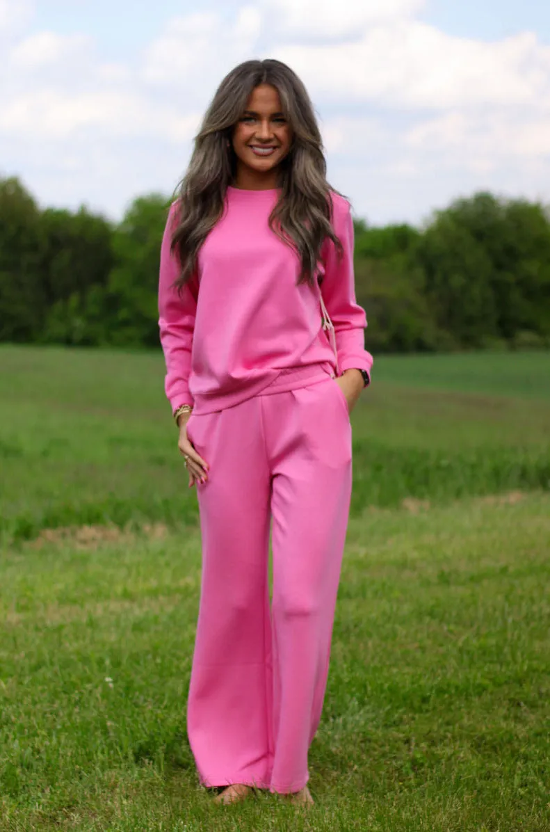 Comfy Cloud Flleece Pink Pant