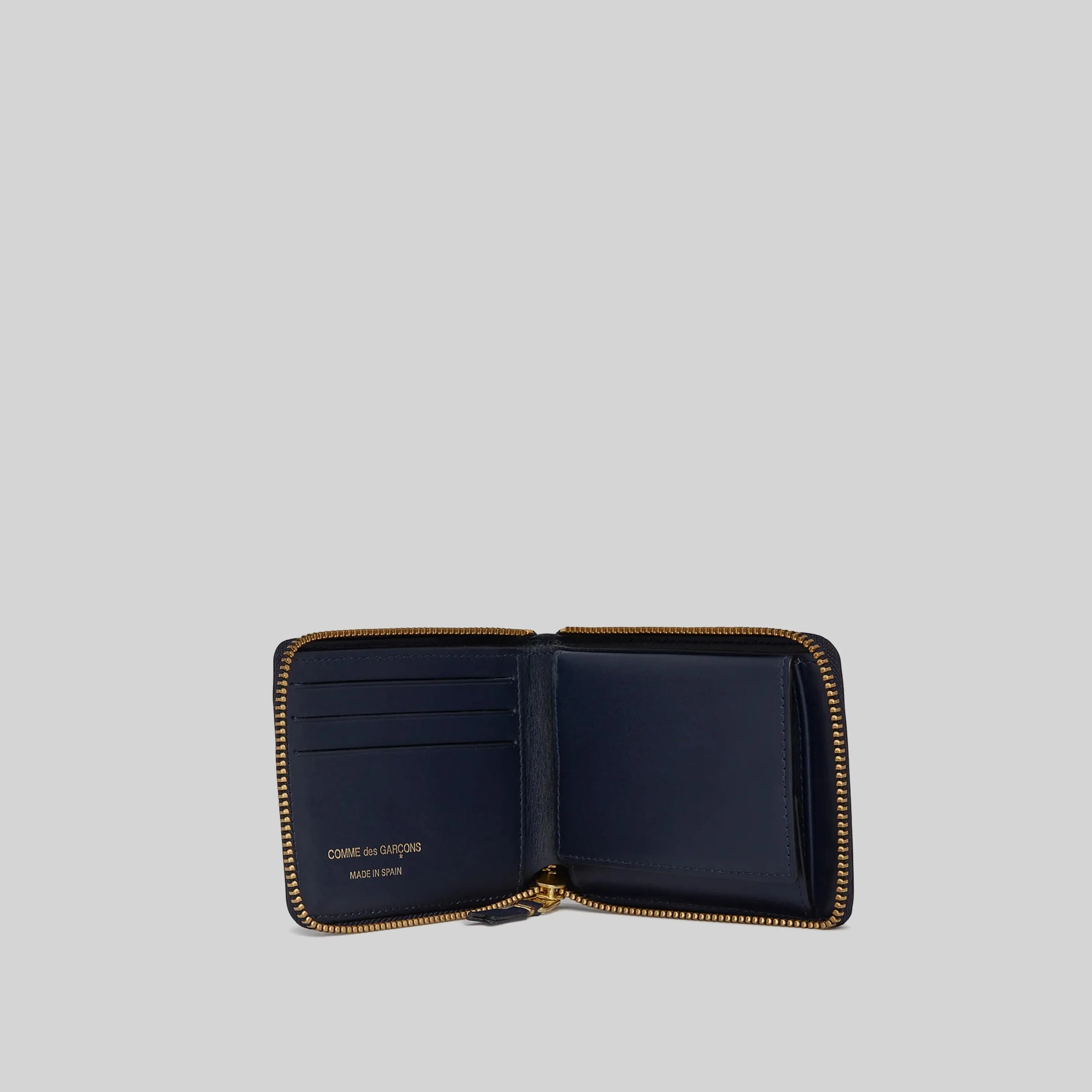 COMME DES GARCONS WALLET SA7100 CLASSIC COLOUR NAVY
