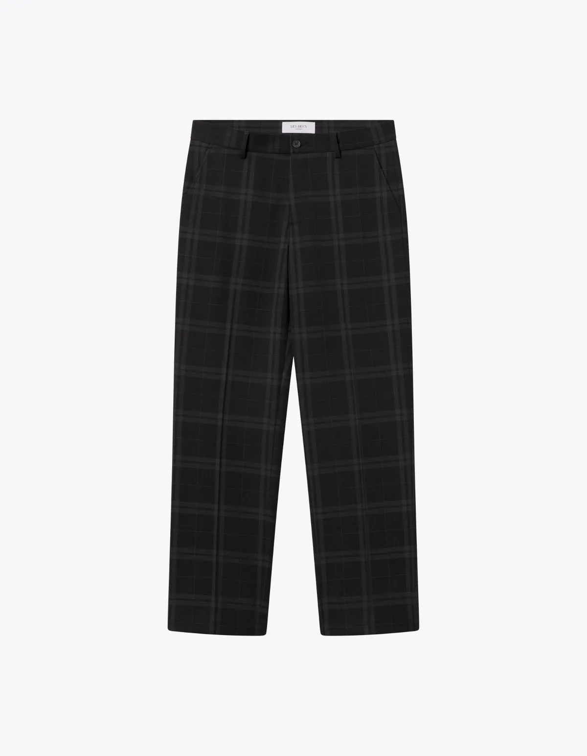Como Reg Check Wool Mélange Suit Pants - Charcoal/Grey