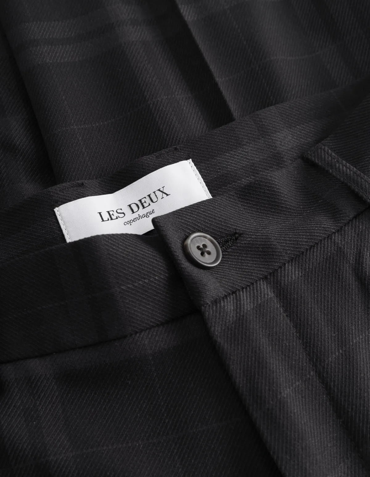 Como Reg Check Wool Mélange Suit Pants - Charcoal/Grey