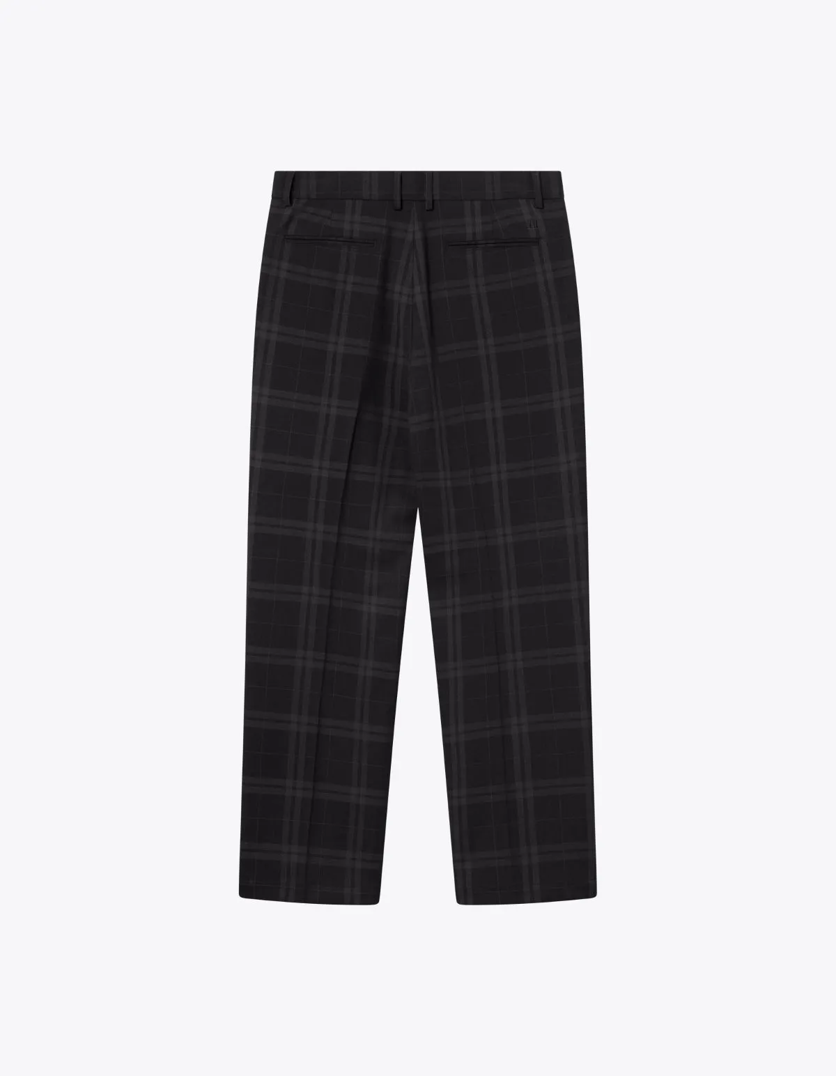 Como Reg Check Wool Mélange Suit Pants - Charcoal/Grey