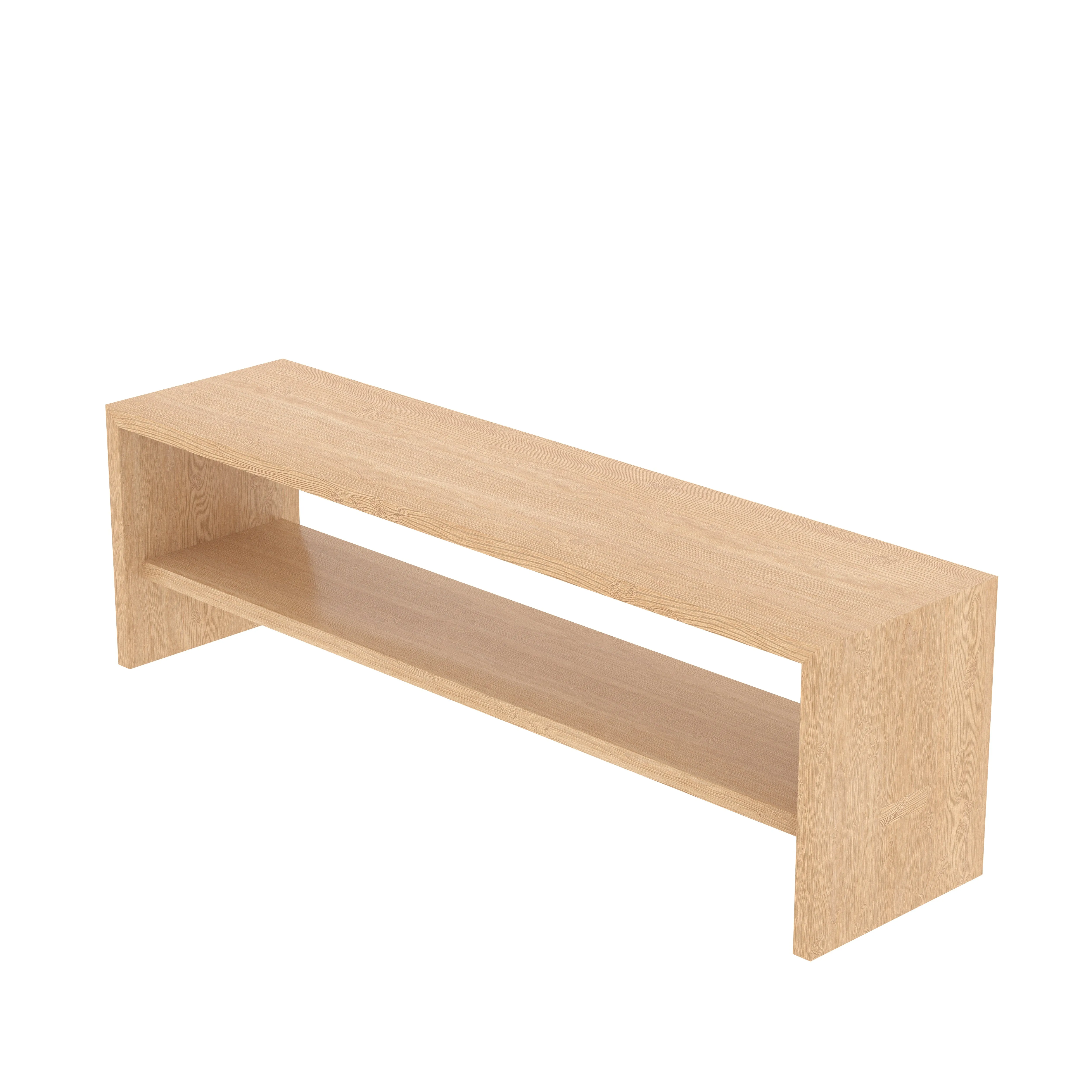 Compact Console Bench With Seating On The Side