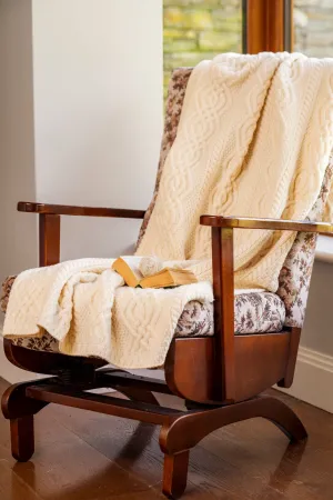Connemara Merino Throw - Natural