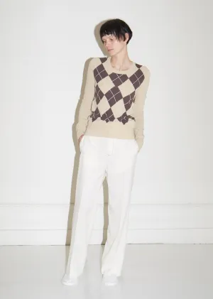 Contrast Stitching Trousers