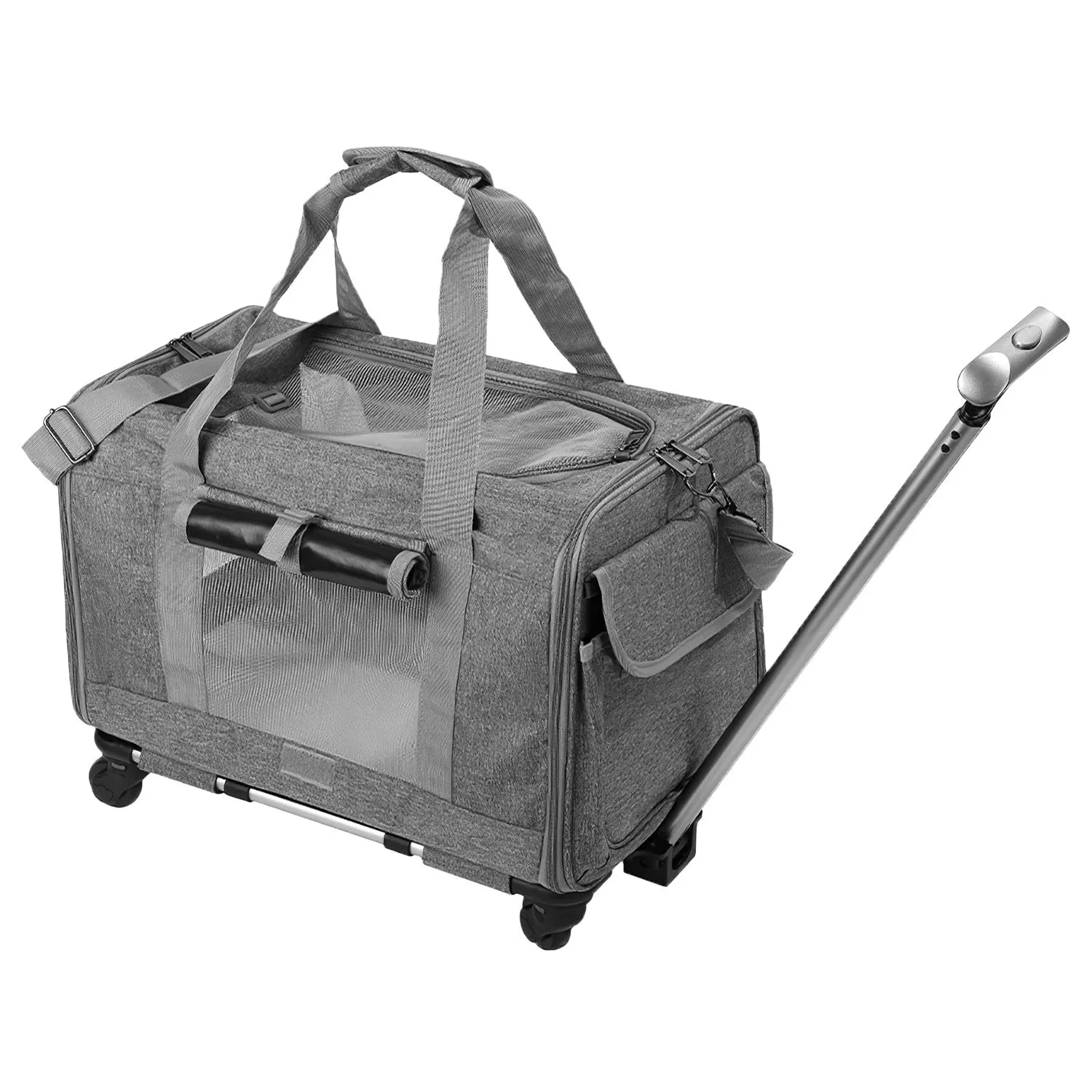 Convertible Rolling Dog Carrier with Handle