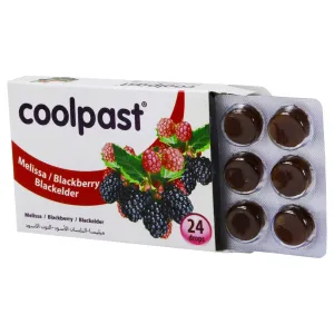 Cool Past Melissa And Blackberry And Black Elder Lozenges 24 PC