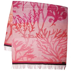 Coral Lightweight Woven Cashmink Throw