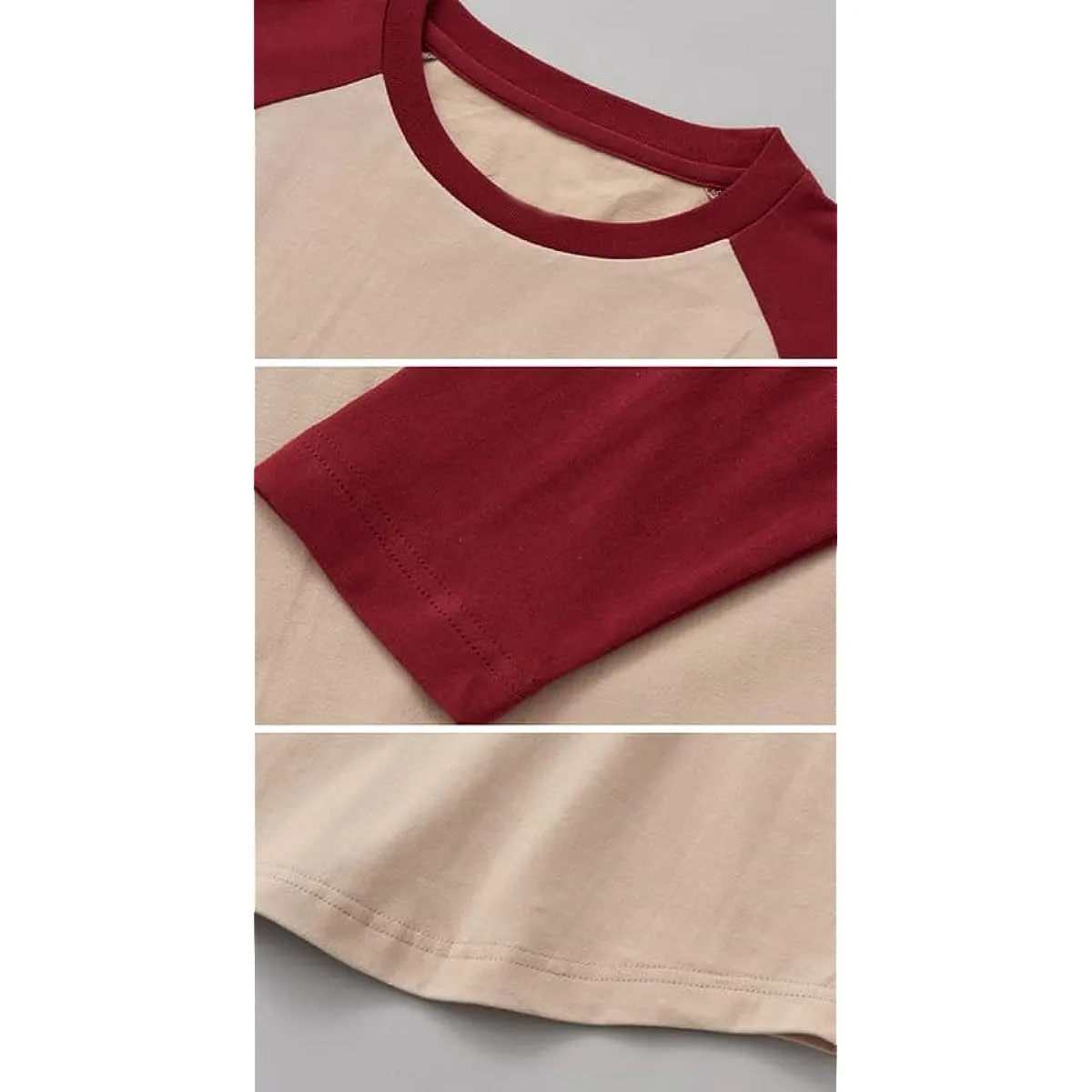 CORIRESHA Men's Cute Cat T-Shirt Raglan Sleeves Round Neck Curved Hem Casual Tops