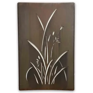 Corten Steel Rust Screens River Reed