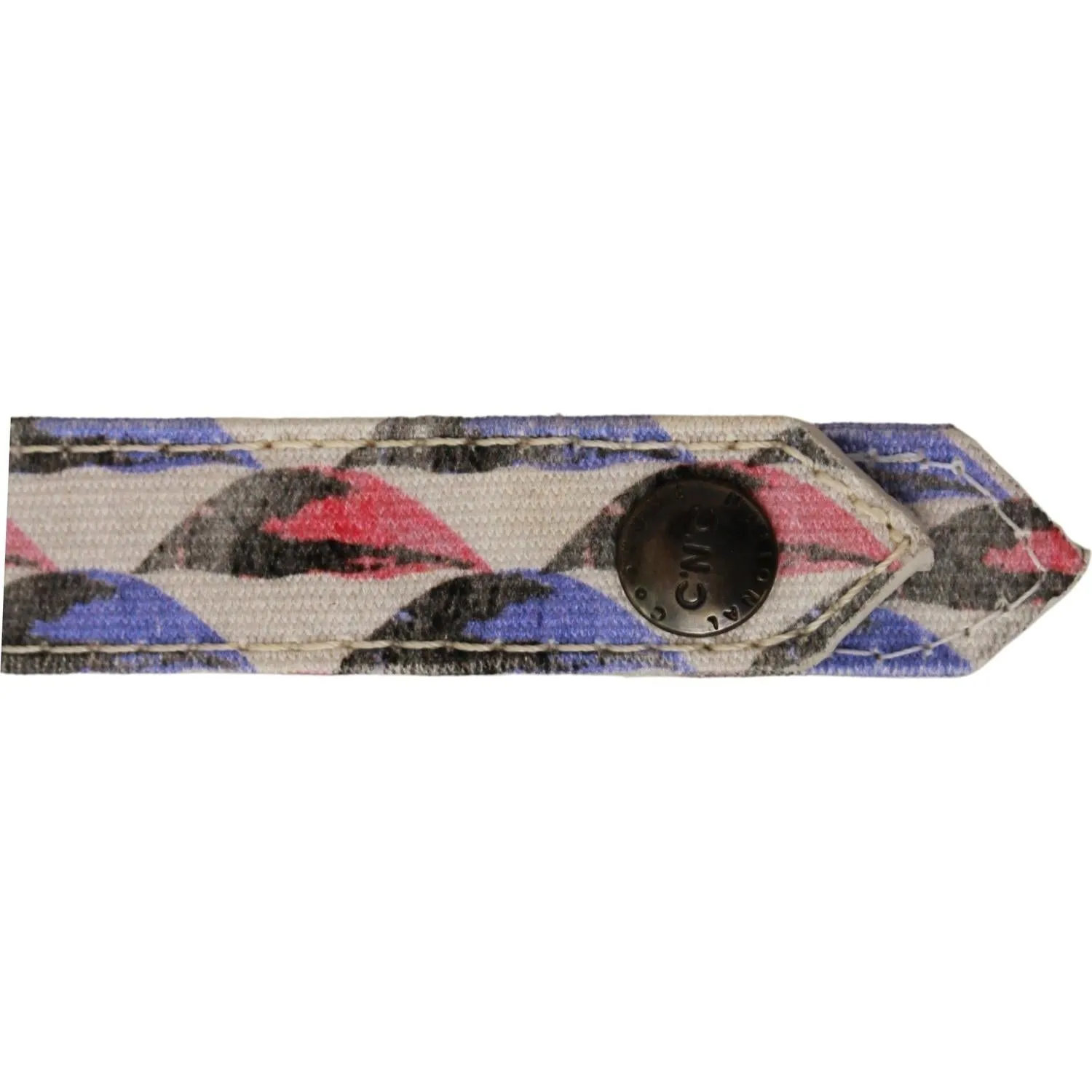Costume National Chic Tri-Color Keychain Accessory