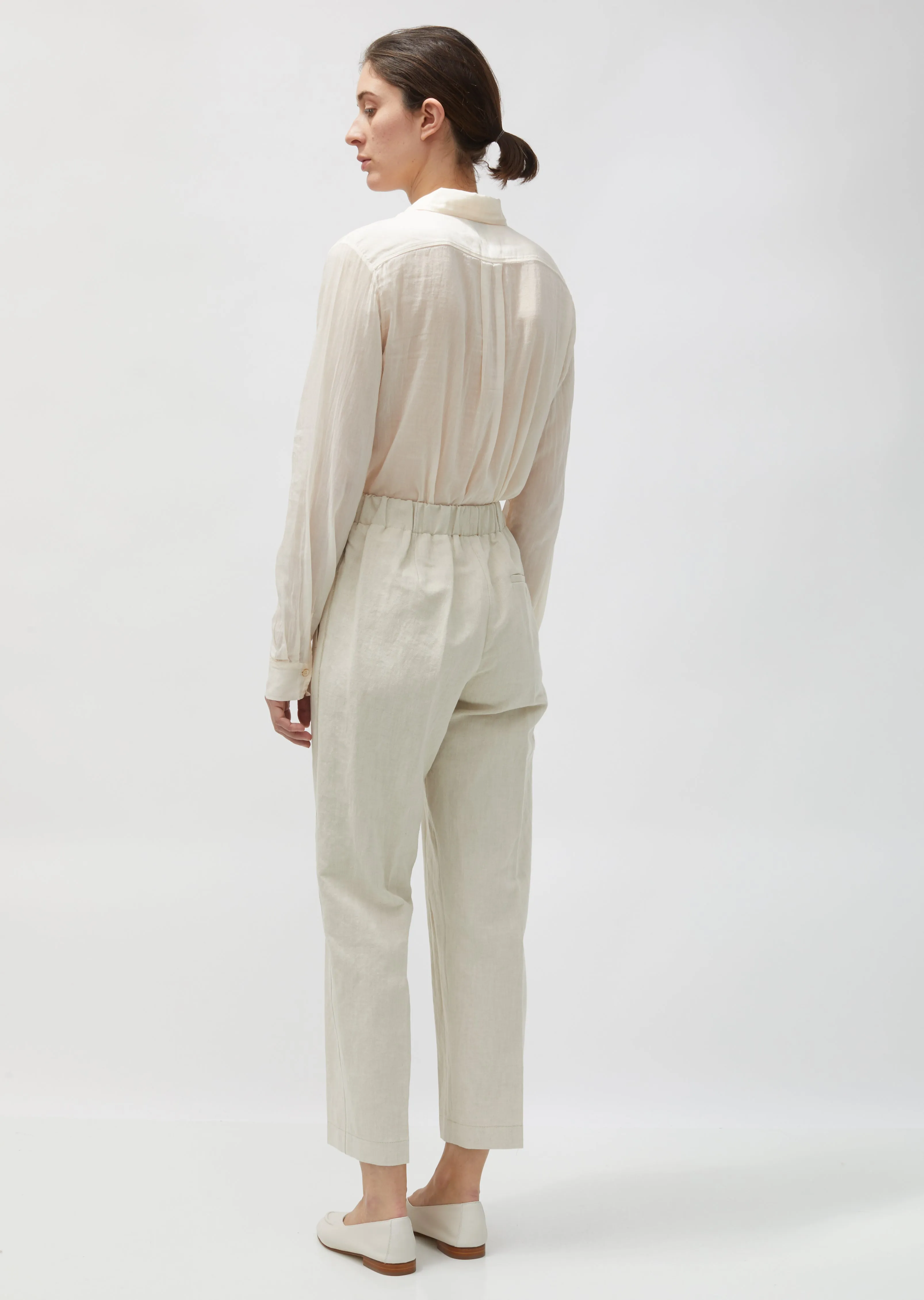 Cotton & Linen Structured Pants