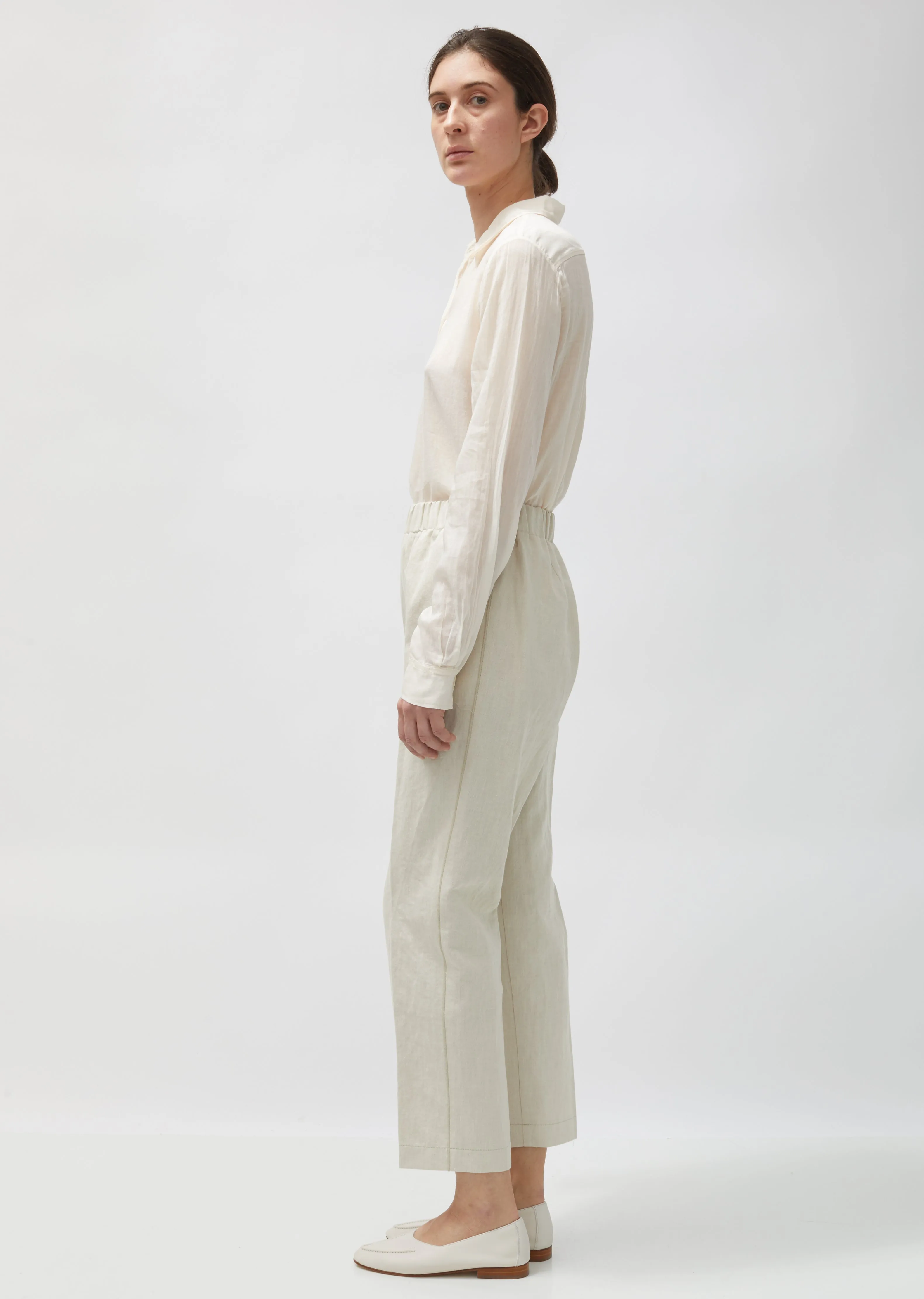 Cotton & Linen Structured Pants