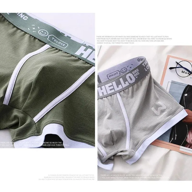 Cotton Boxer Briefs: Comfortable Men's Underwear with U Convex Design