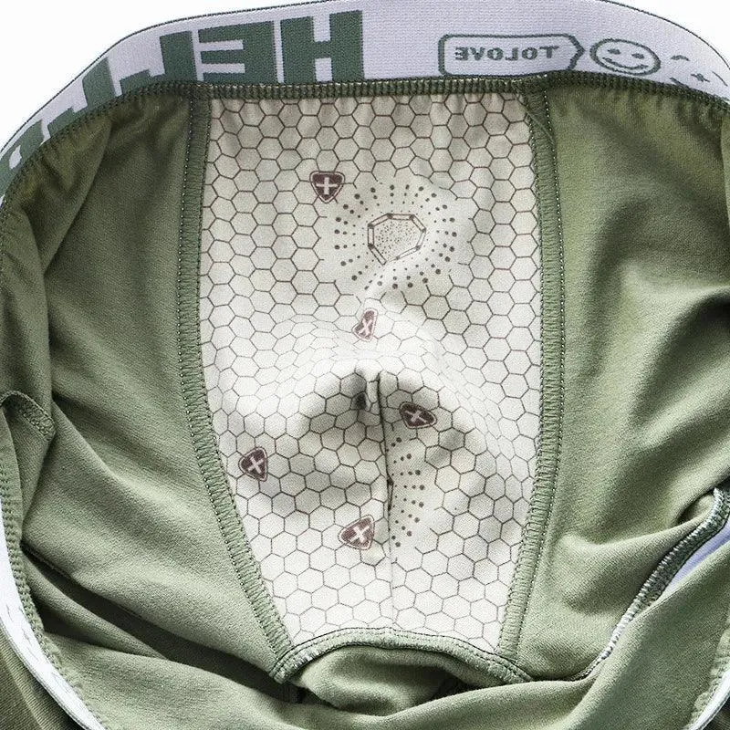 Cotton Boxer Briefs: Comfortable Men's Underwear with U Convex Design