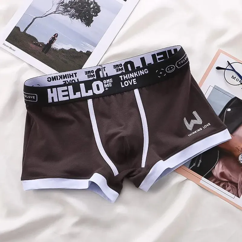 Cotton Boxer Briefs: Comfortable Men's Underwear with U Convex Design