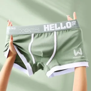 Cotton Boxer Briefs: Comfortable Men's Underwear with U Convex Design