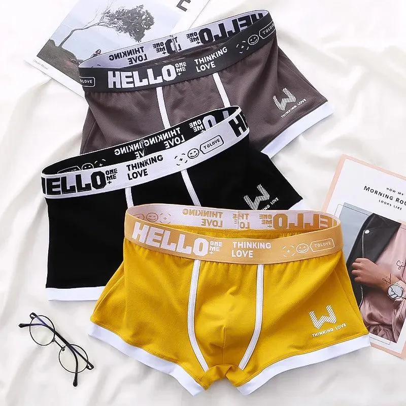Cotton Boxer Briefs: Comfortable Men's Underwear with U Convex Design