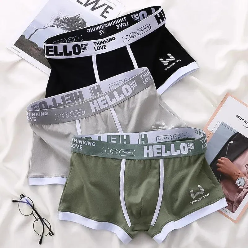 Cotton Boxer Briefs: Comfortable Men's Underwear with U Convex Design
