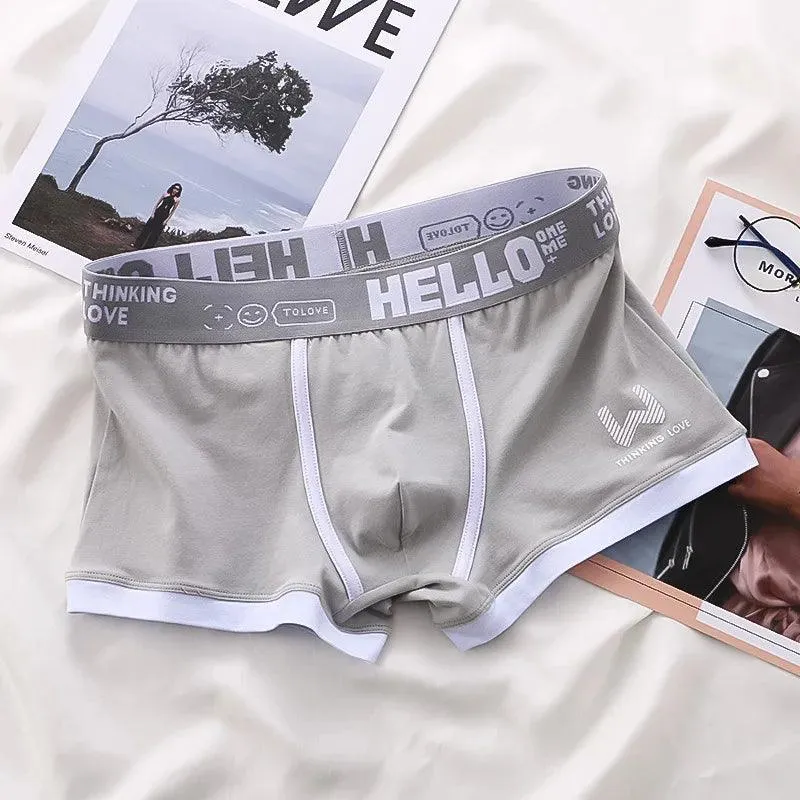 Cotton Boxer Briefs: Comfortable Men's Underwear with U Convex Design