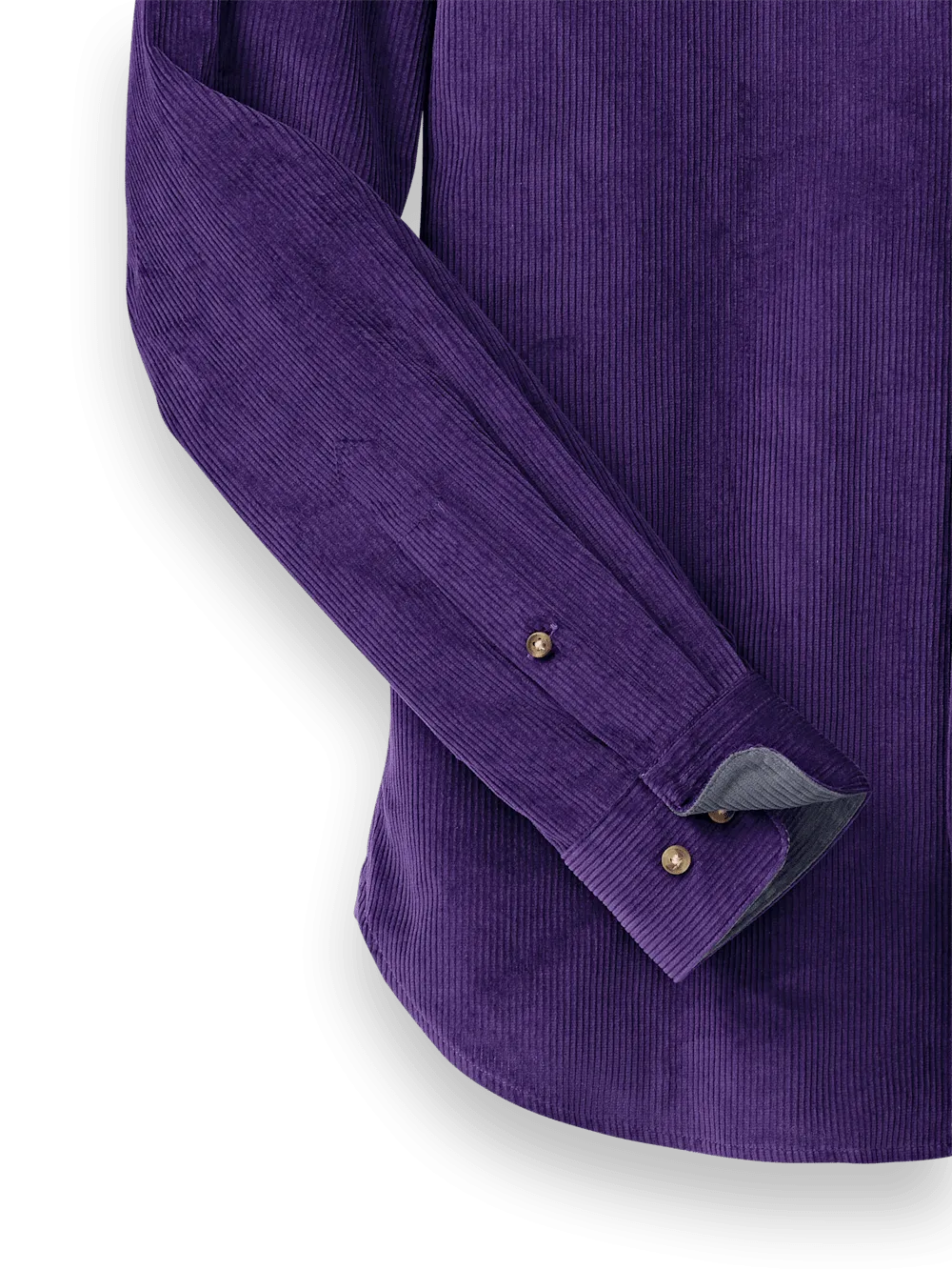 Cotton Corduroy Casual Shirt - Purple