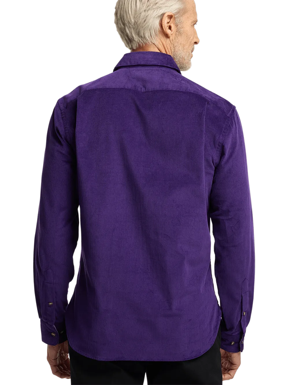 Cotton Corduroy Casual Shirt - Purple