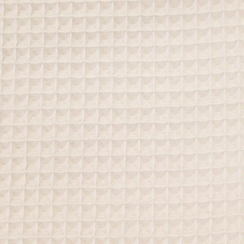 Cotton Double Gauze - Waffle Texture - Bright White